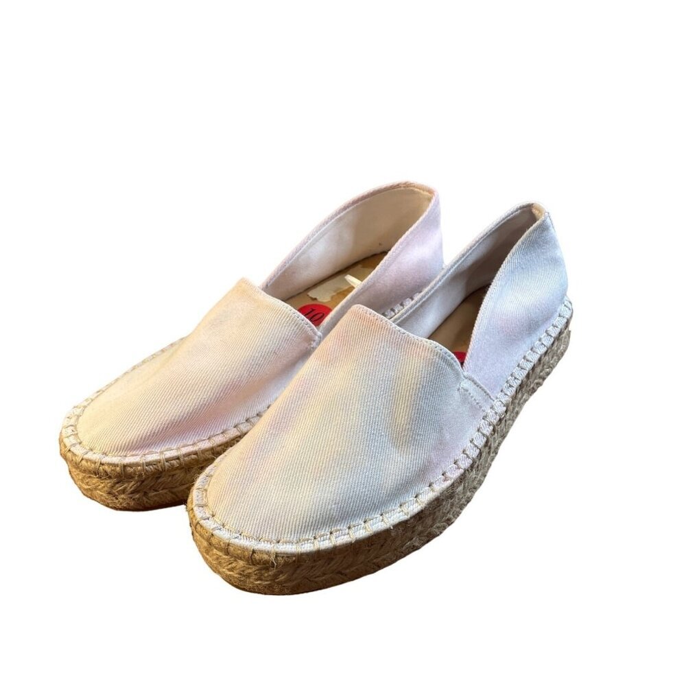 Splendid NEW Laney White Canvas Tie Dye Espadrille Slip On Shoes Sz 10
